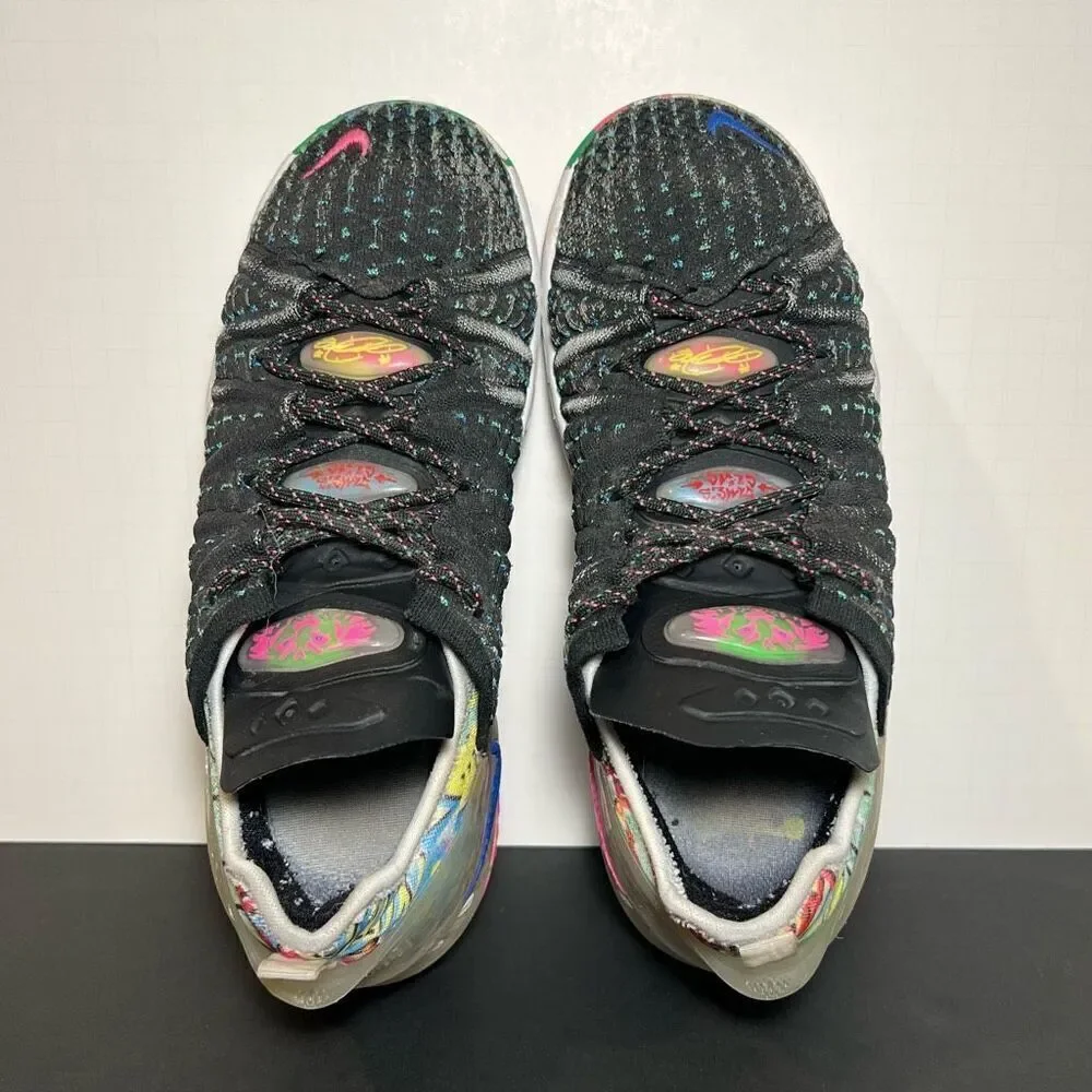 Kids NIKE LeBron XVIII 18 Multi Color Athletic Shoes / 6.5Y - 8 Womens